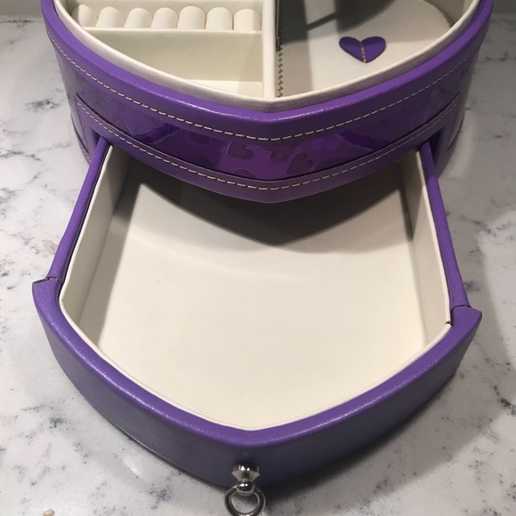 Purple heart jewelry box - Picture 4 of 7